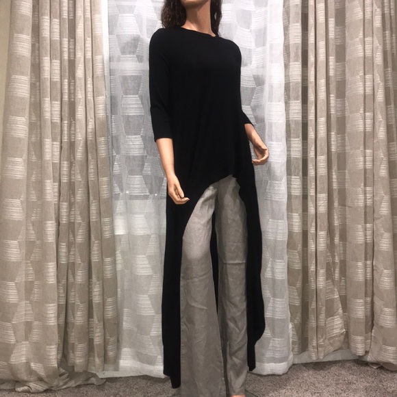 Black Hi Lo Top - Picture 4 of 6